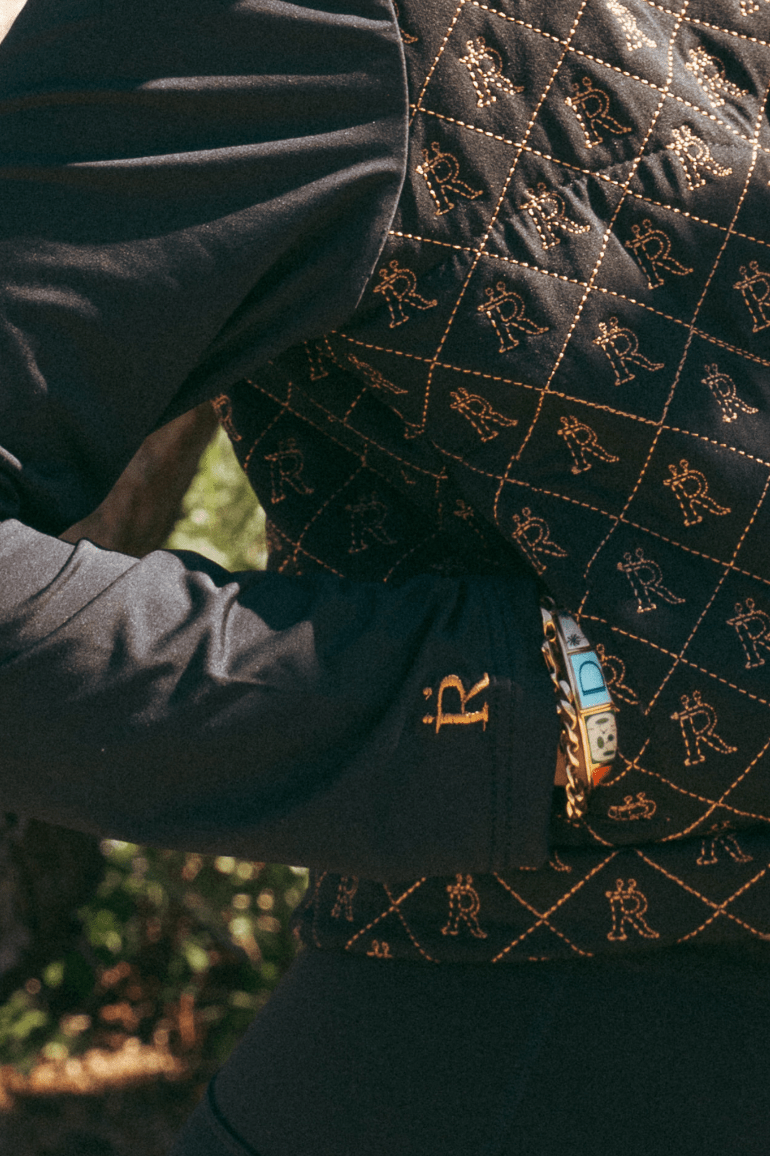 Lexington Embroidered Sport Jacket - RönnerBlack and Gold