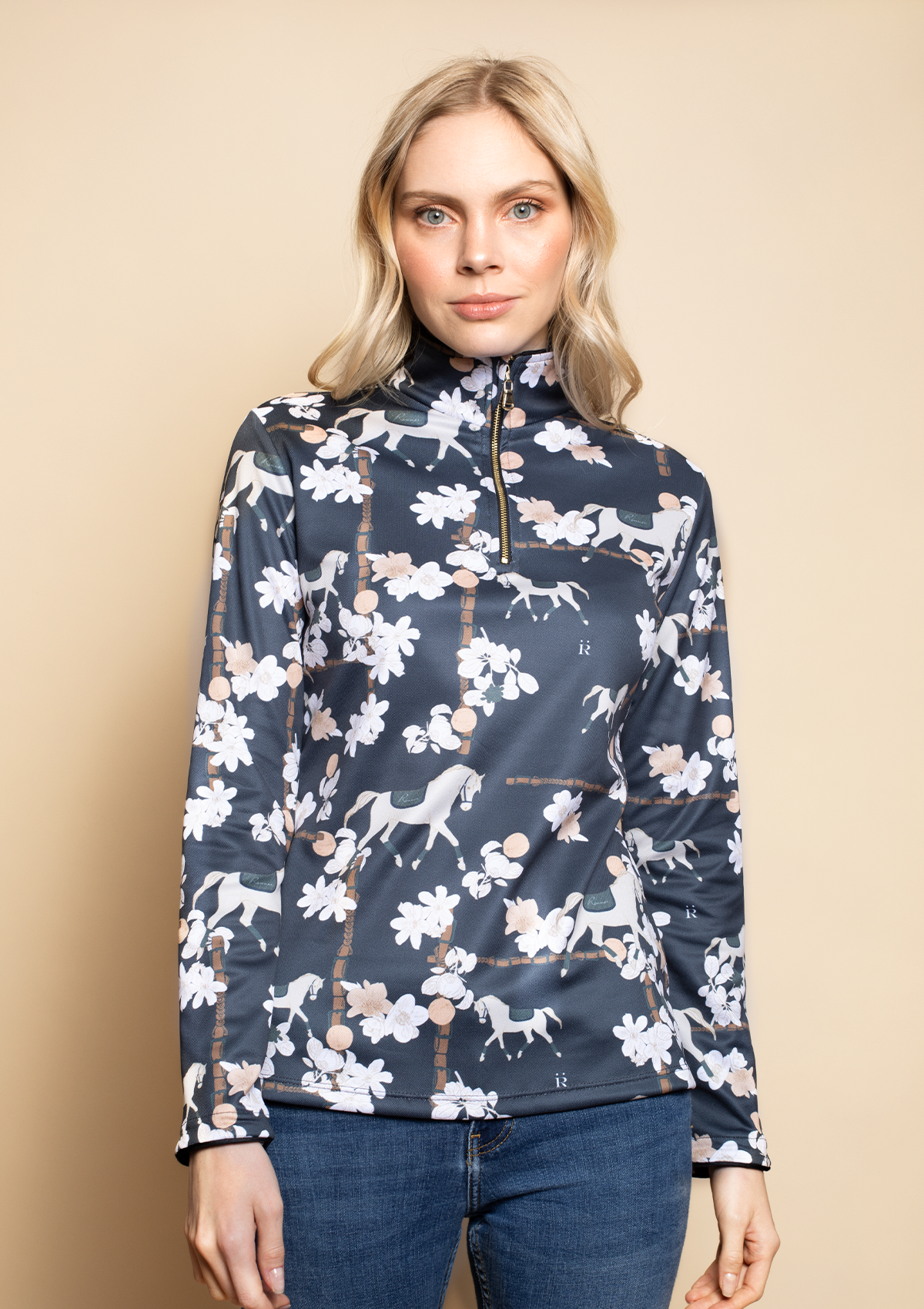 Aspen Medium-weight Q- Zip | Clementine Black