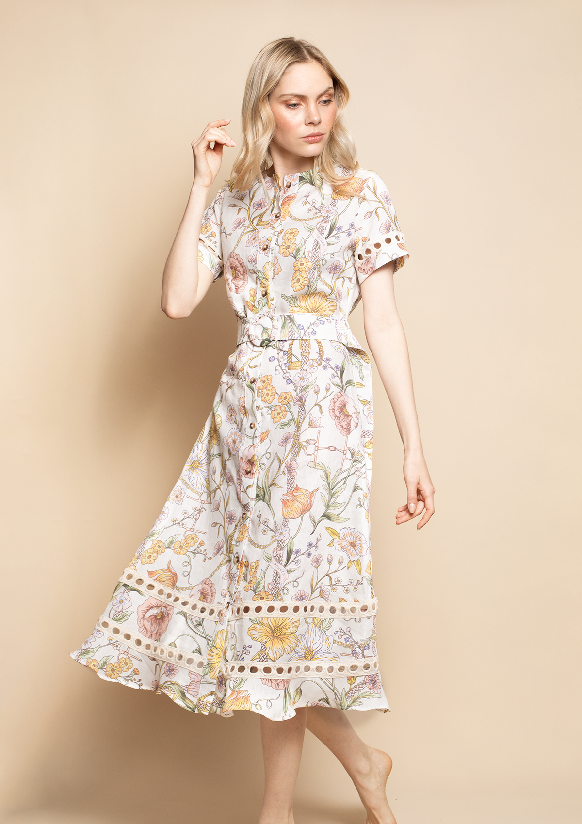 Marigold Linen Dress