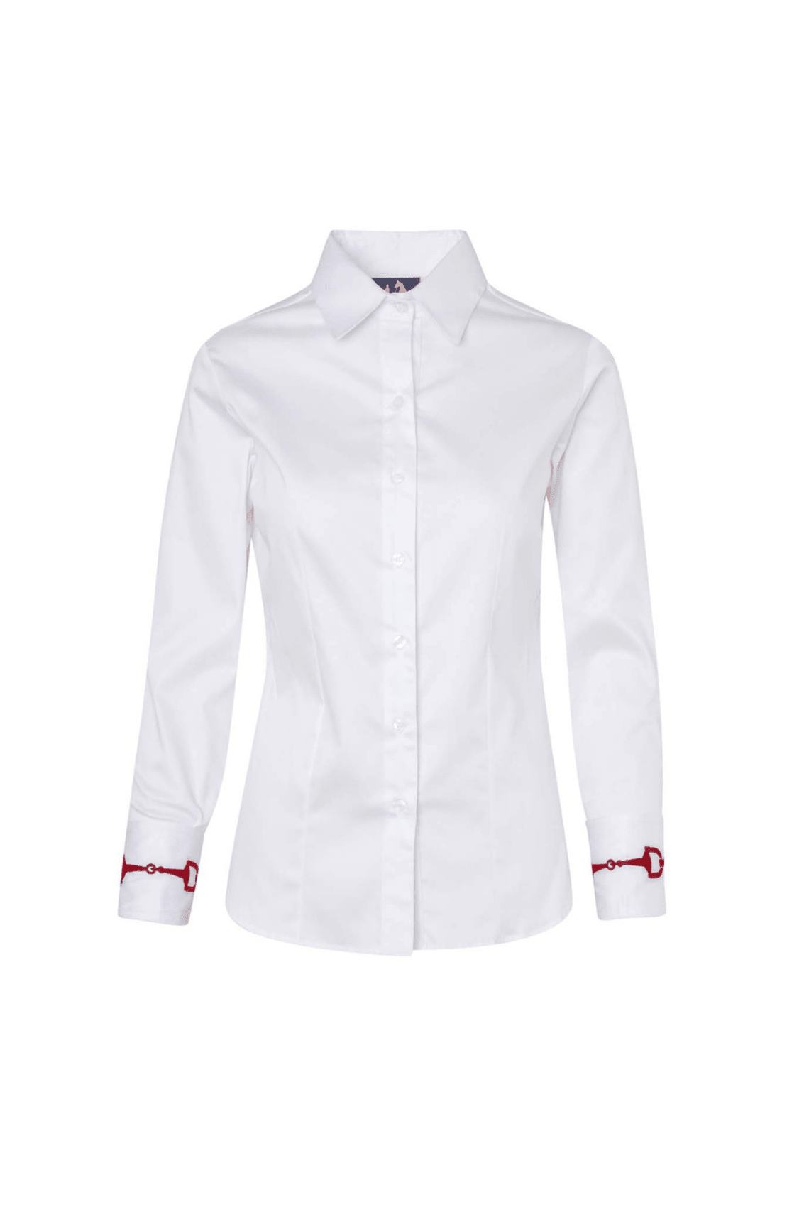 Margarita Cotton Shirt | Embroidered Sleeves | White - RönnerShirtXS