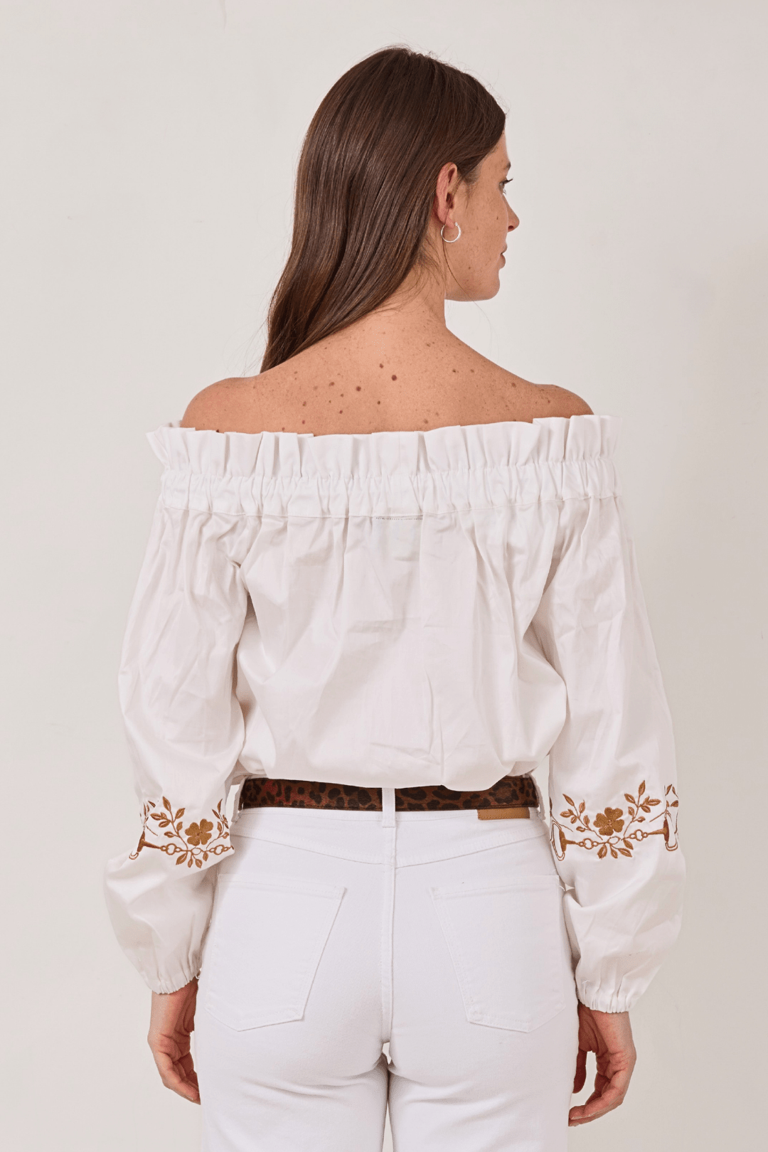 Millie Blouse | Embroidered - RönnerBlouseWhite