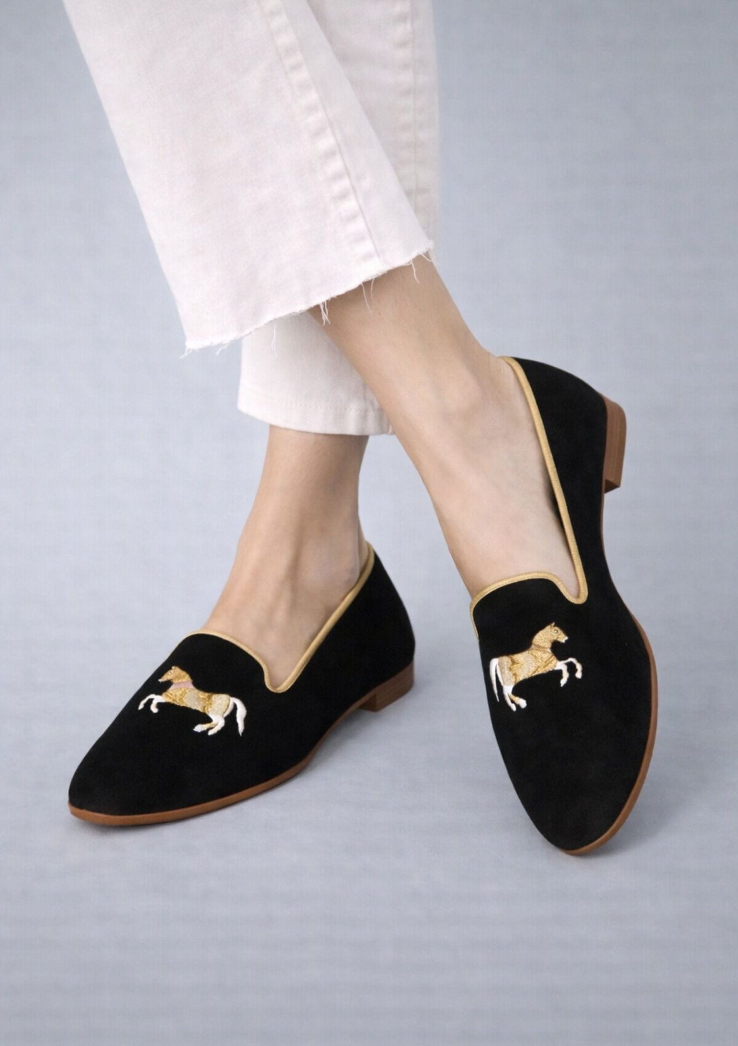 Mimosa Velvet Loafers | Carousel