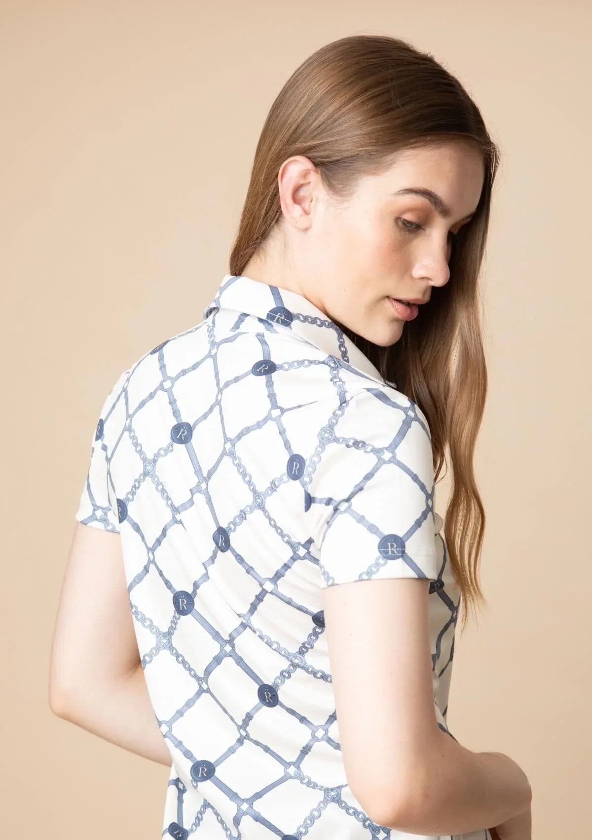 Mulberry Polo - Shirt | Short Sleeve | Beltina Print | Blue - RönnerPolo ShirtXS