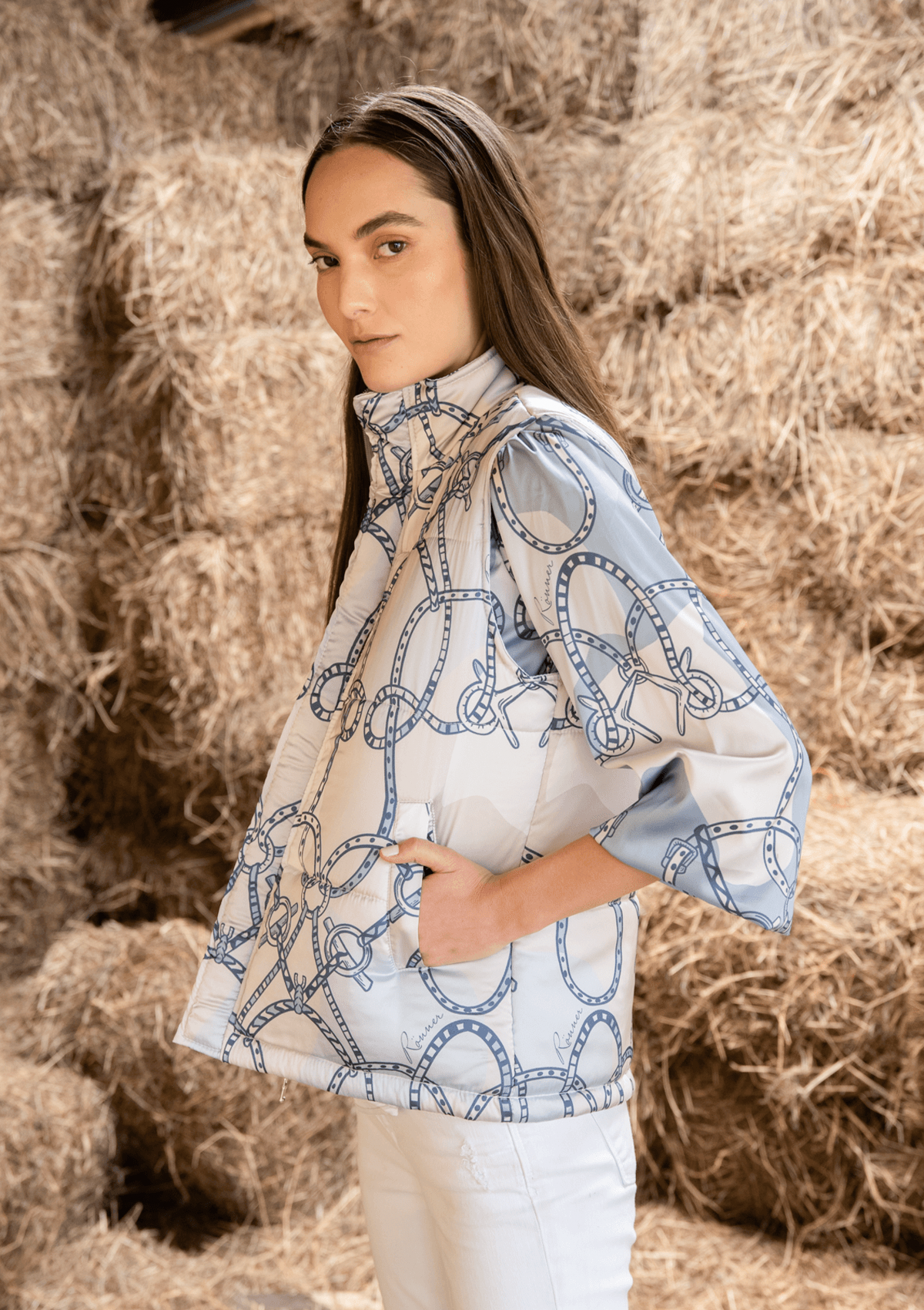 Mystic Vest | Saddlery Print | Azurelle - Rönner