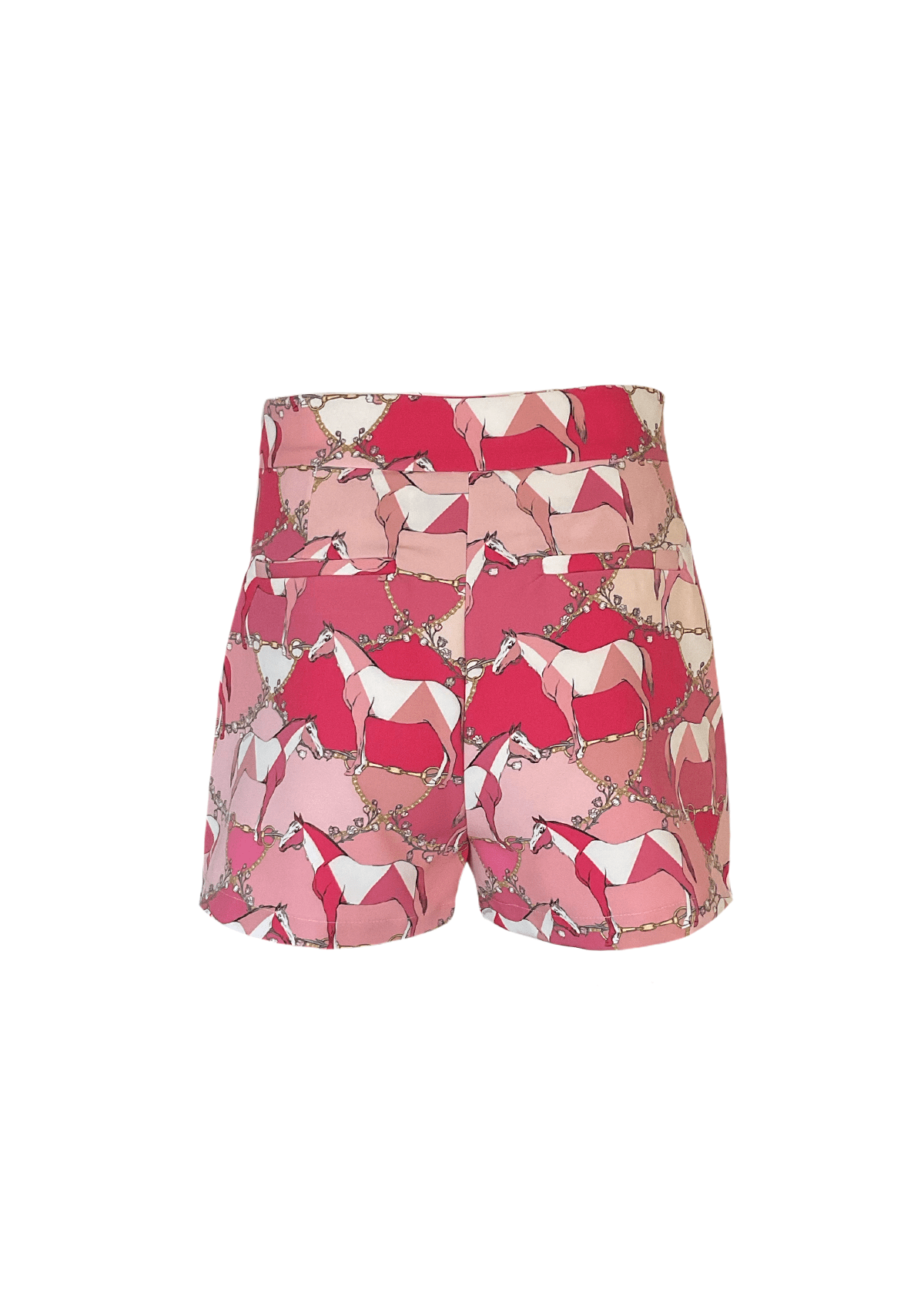 Noah Stretchy Shorts | Geo Horses Print - RönnerShortXS