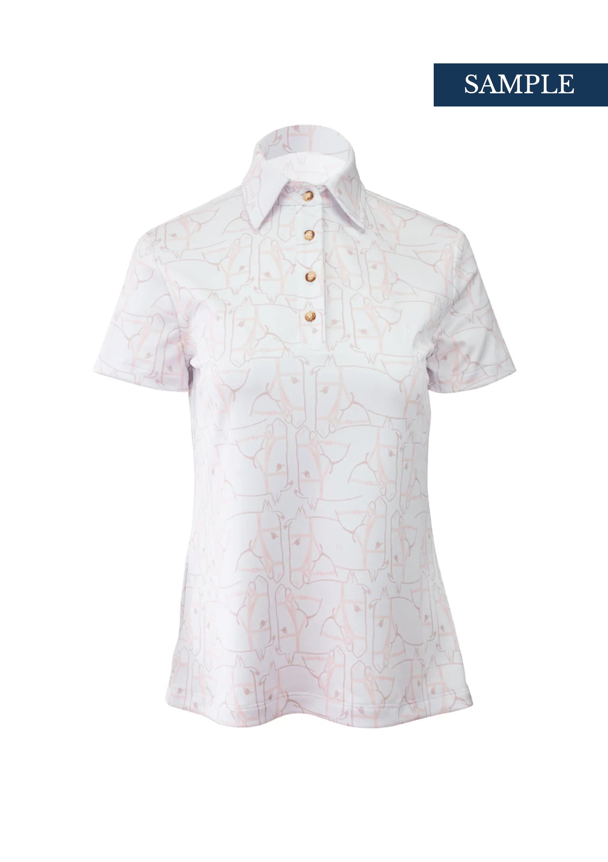 Noelia Classic Polo-Shirt Short Sleeve | Cheval Pink | Only One Left