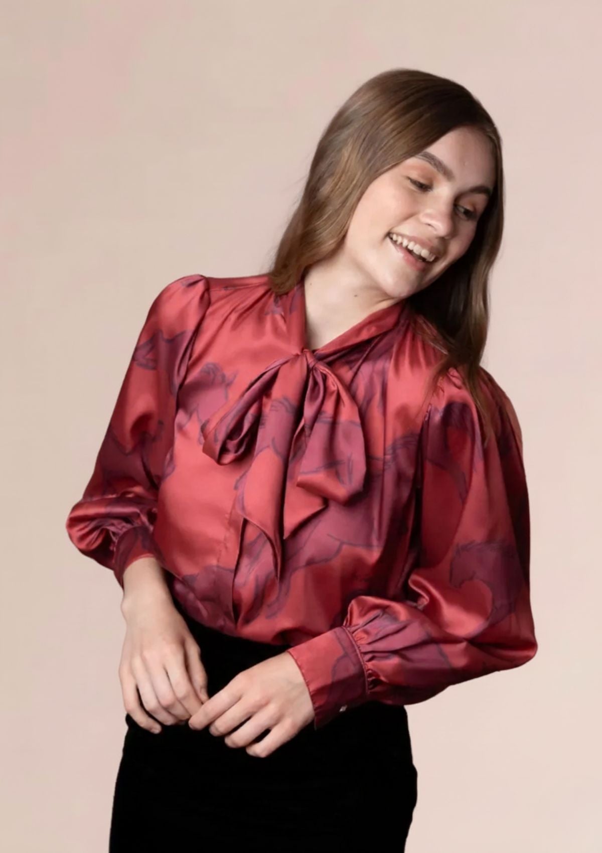 Noelle Blouse | Volt Print - RönnerShirtXS
