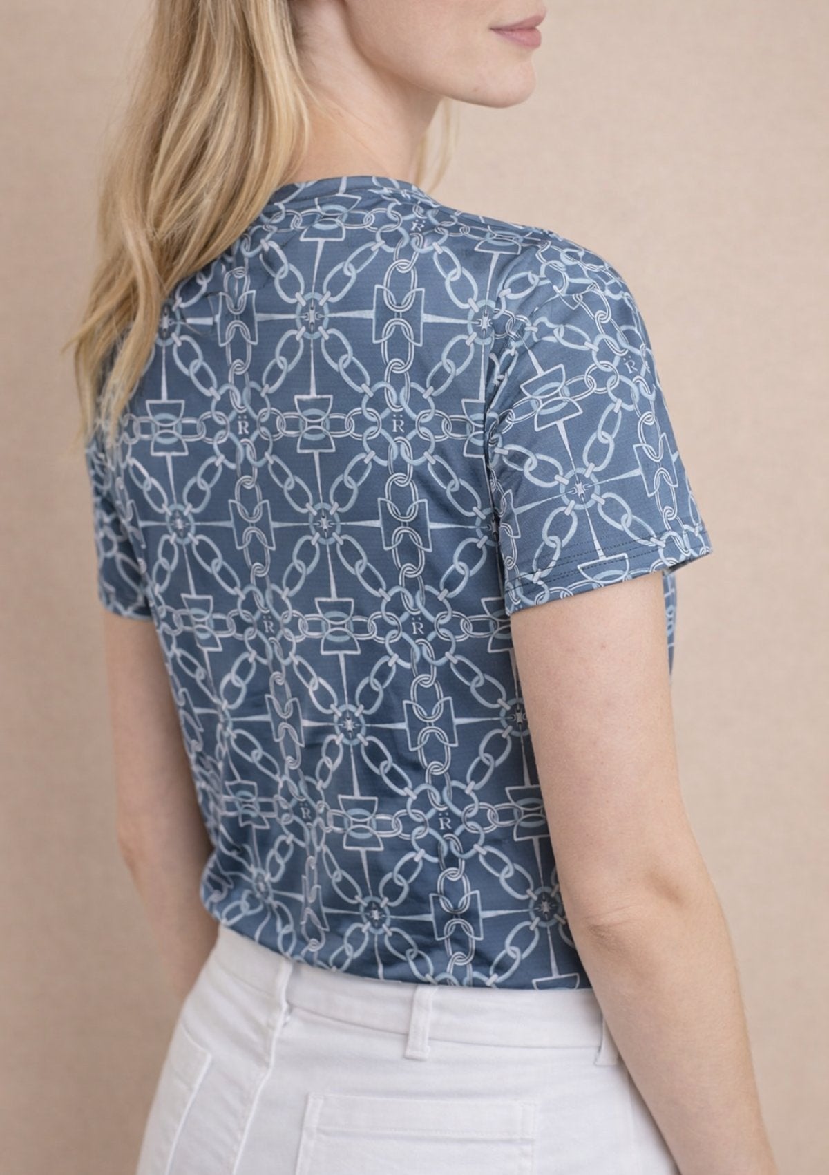 Nora T-Shirt | Chainlink Print - RönnerPolo ShirtXS