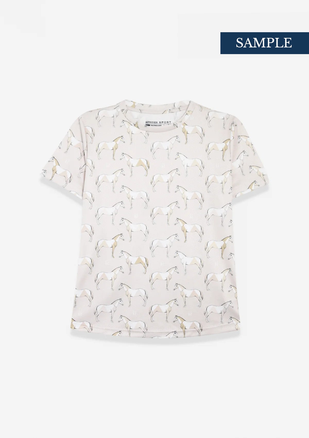 Nora T-Shirt | Minigeo Print | Beige | Extra 20% OFF