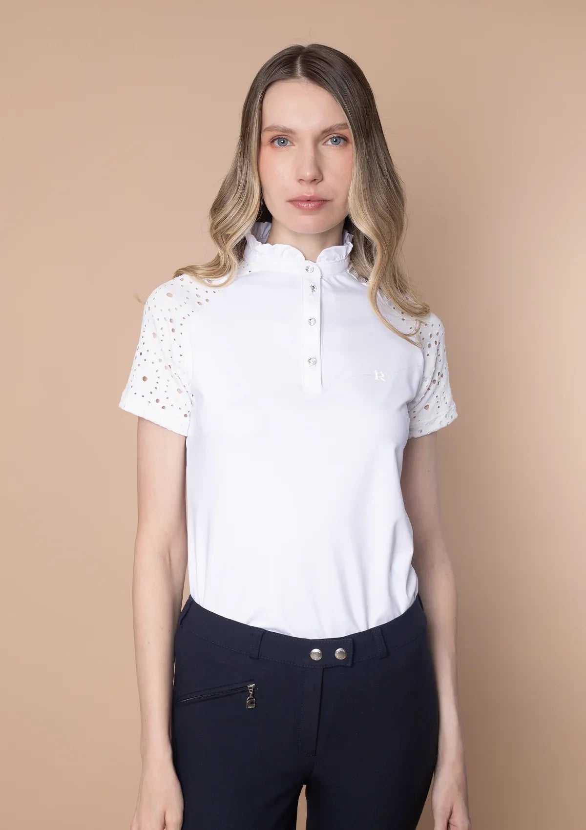Penelope Show Shirt | Short Sleeve | White - RönnerShow ShirtsXS