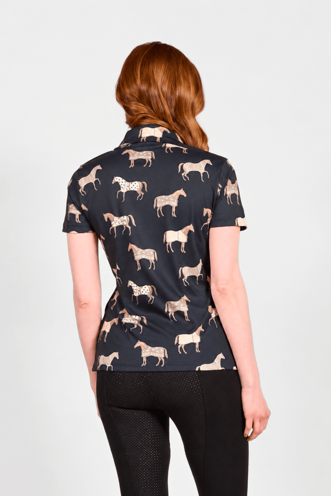 Poise Printed Polo Shirt - RönnerPolo ShirtBlack
