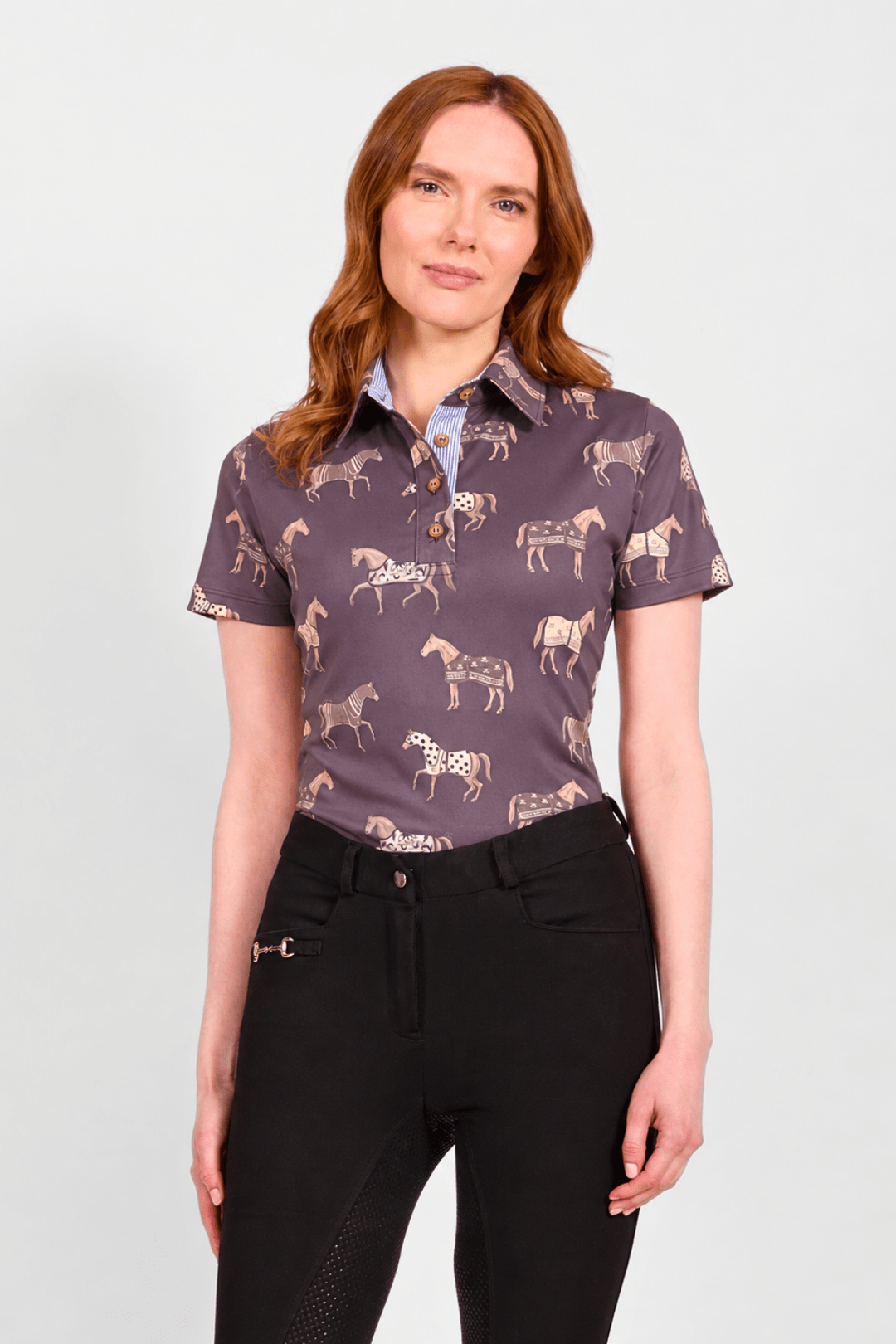 Poise Printed Polo Shirt - RönnerPolo ShirtBurgundy