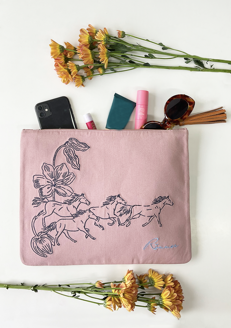Embroidered Pouch Free Spirit