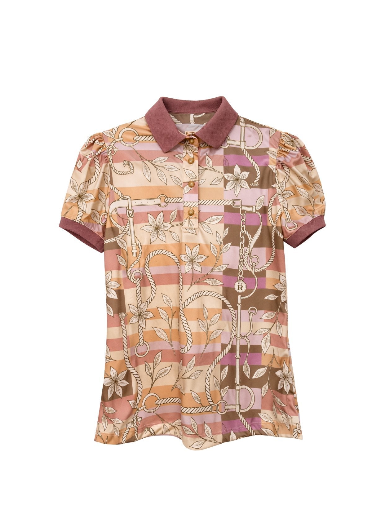 Regatta Polo - Shirt Short Sleeve Ropes Print - RönnerSunset