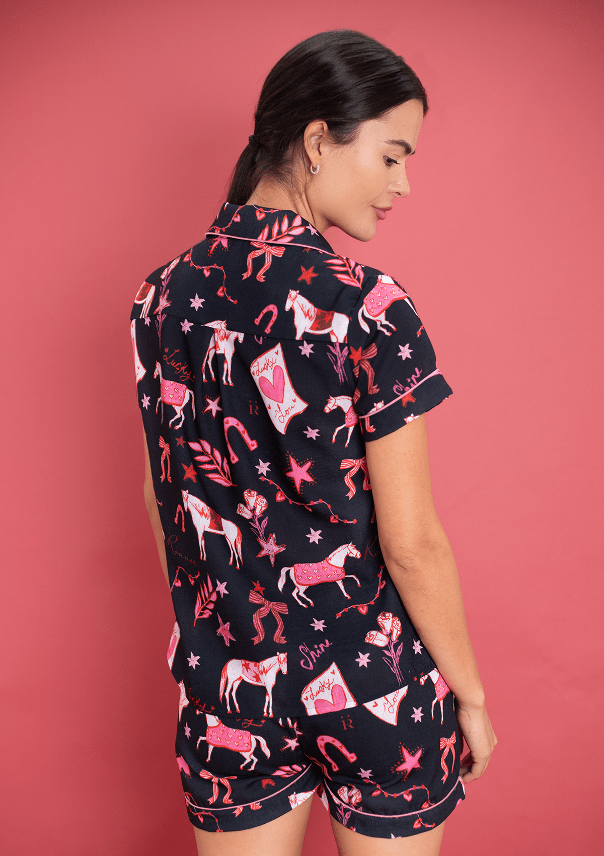 Riding The Stars PJ's Set | Short Sleeve - RönnerPajamasXS