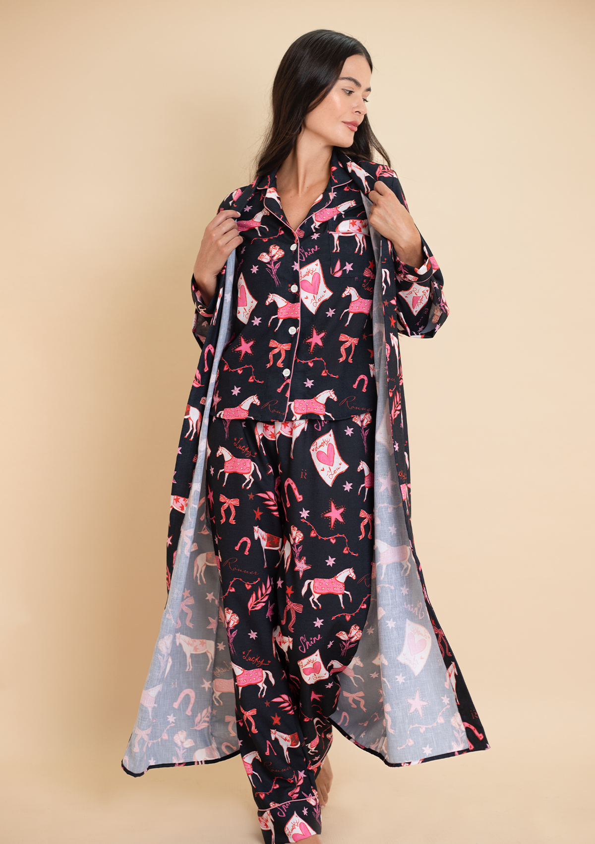 Riding The Stars Robe | Black