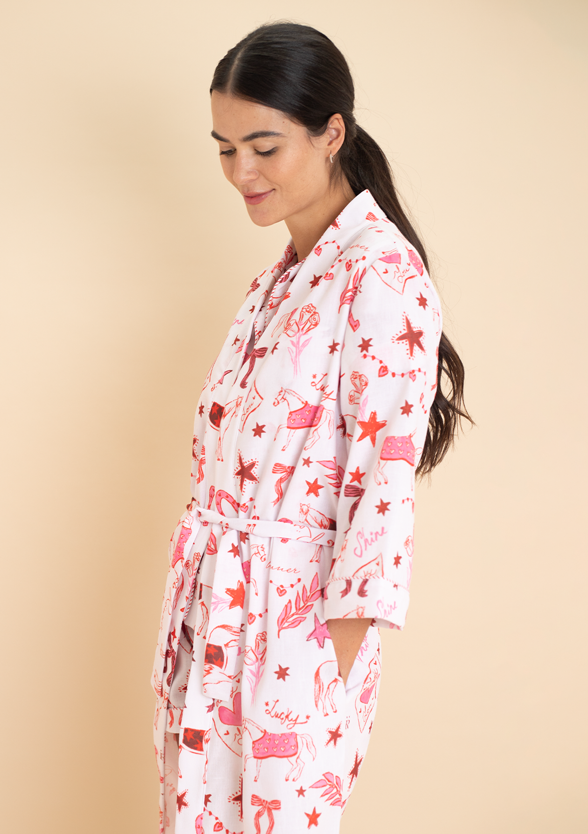 Riding The Stars Robe | White