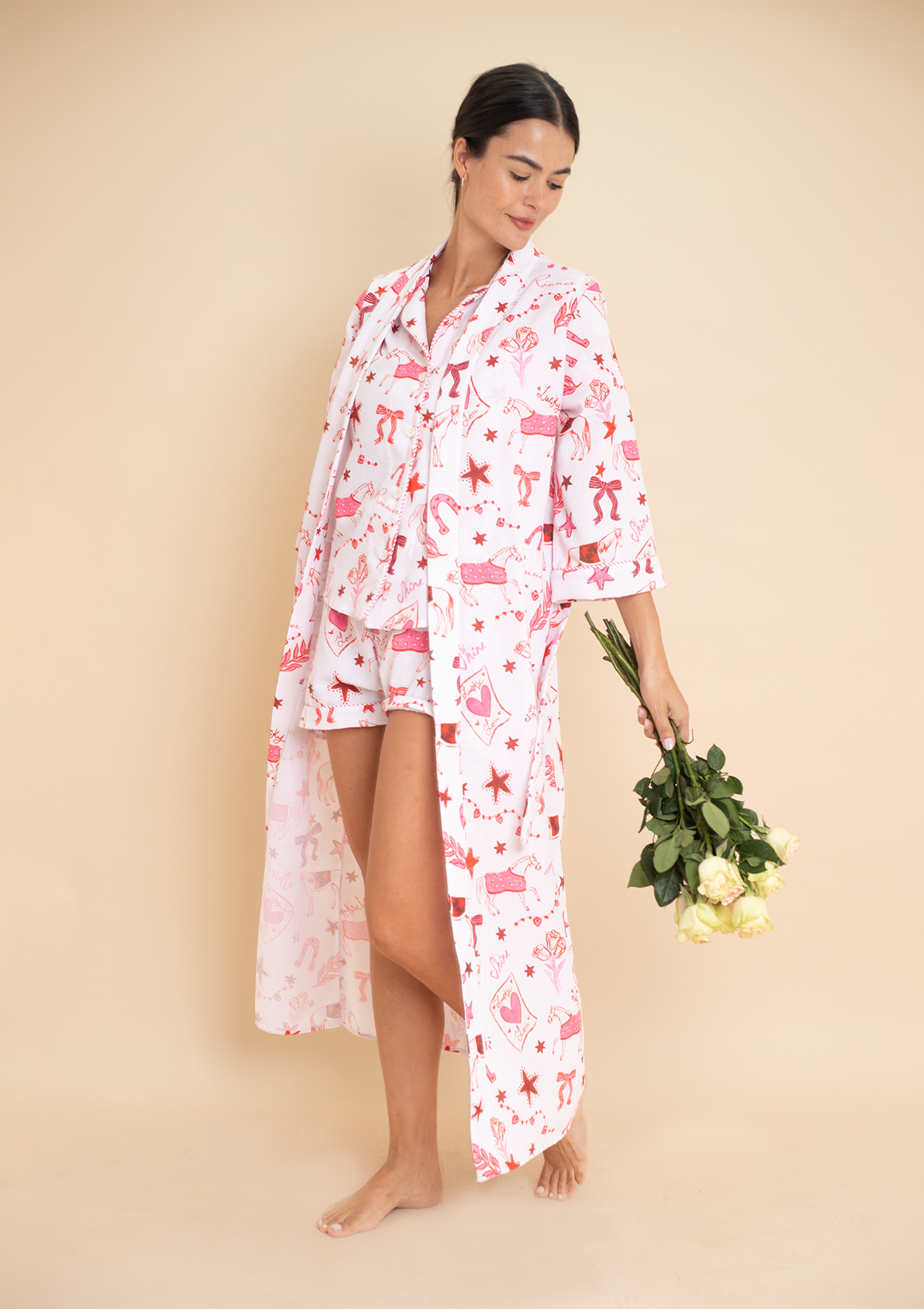 Riding The Stars Robe | White