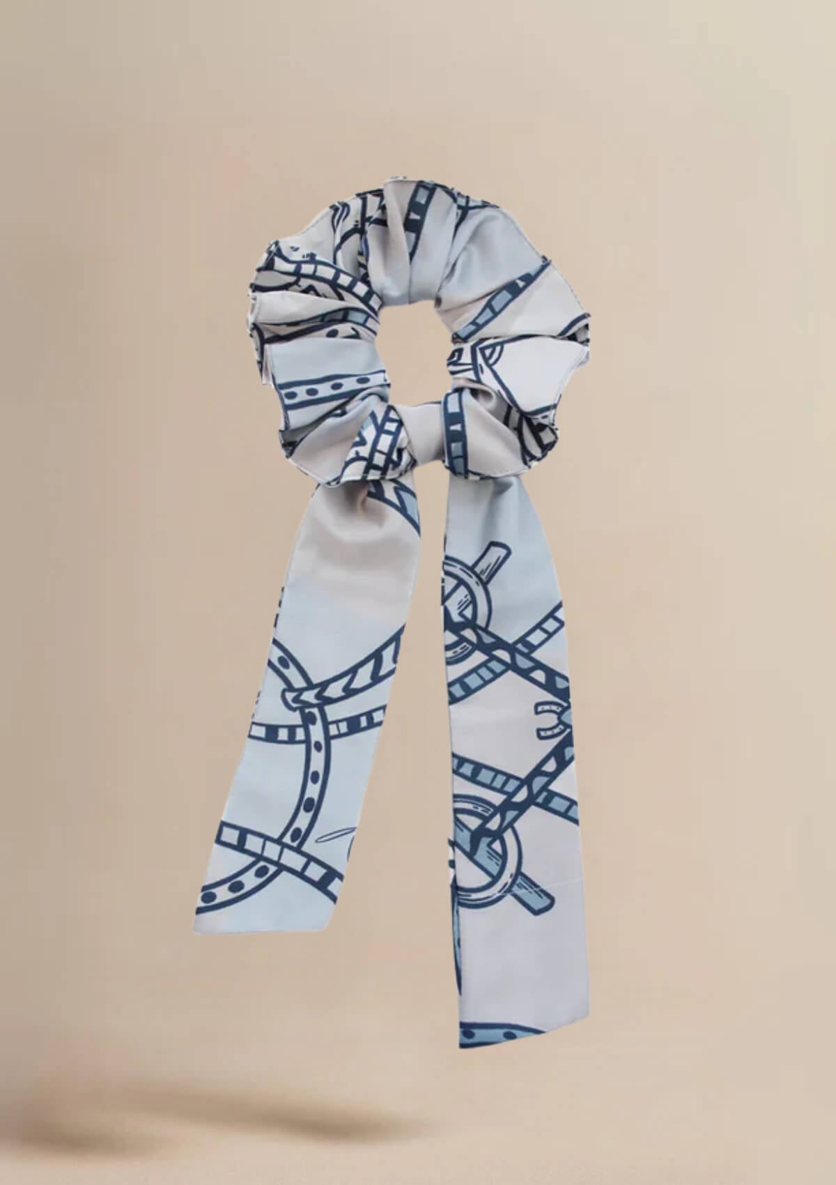 Scarf Hair Scrunchie - RönnerSaddlery Print | Azurelle