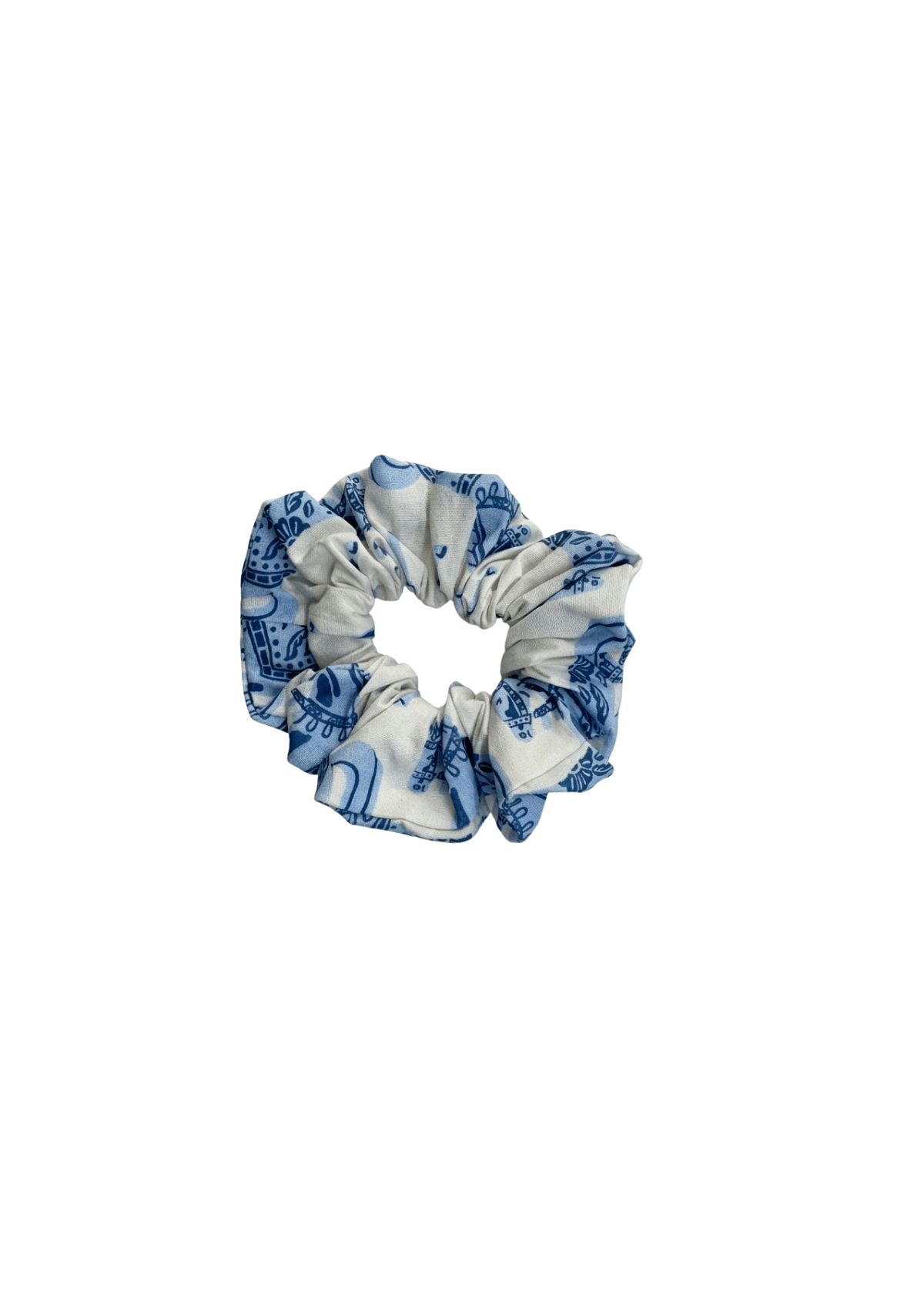Scrunchie | Blossomare Print | Blue - Rönner