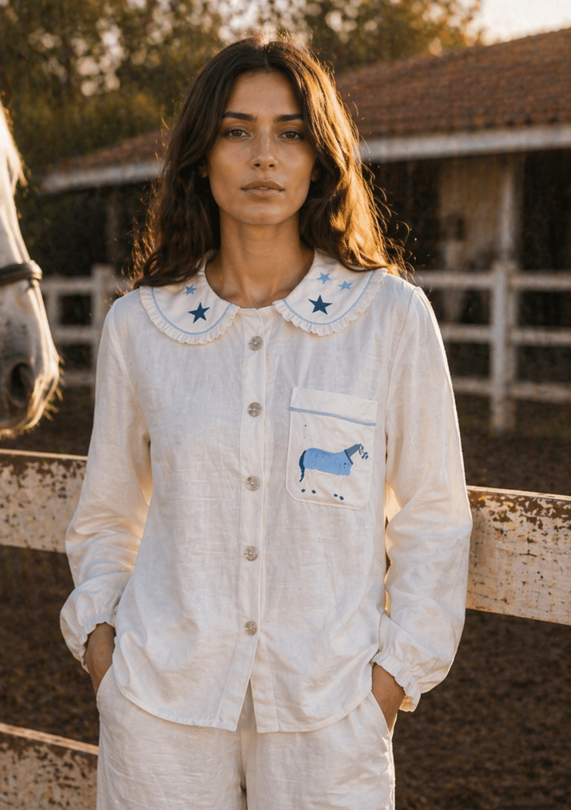 Stars and Horses Women's Pajama Set - RönnerLong Sleeve SetXS