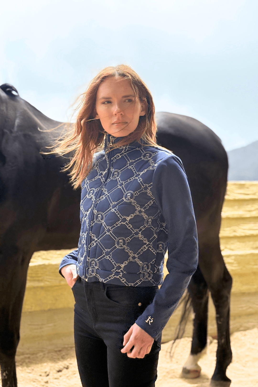 The Beltina Embroidered Sport Jacket - RönnerNavy