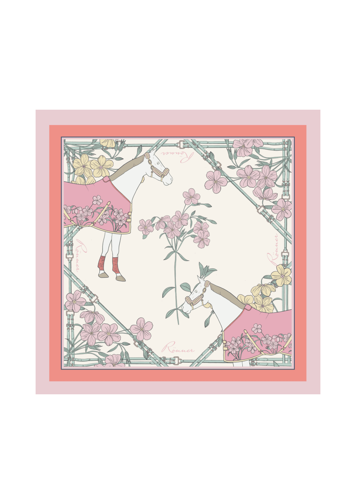 The Derby Scarf | Petite (65cm x 65cm) - RönnerPastel