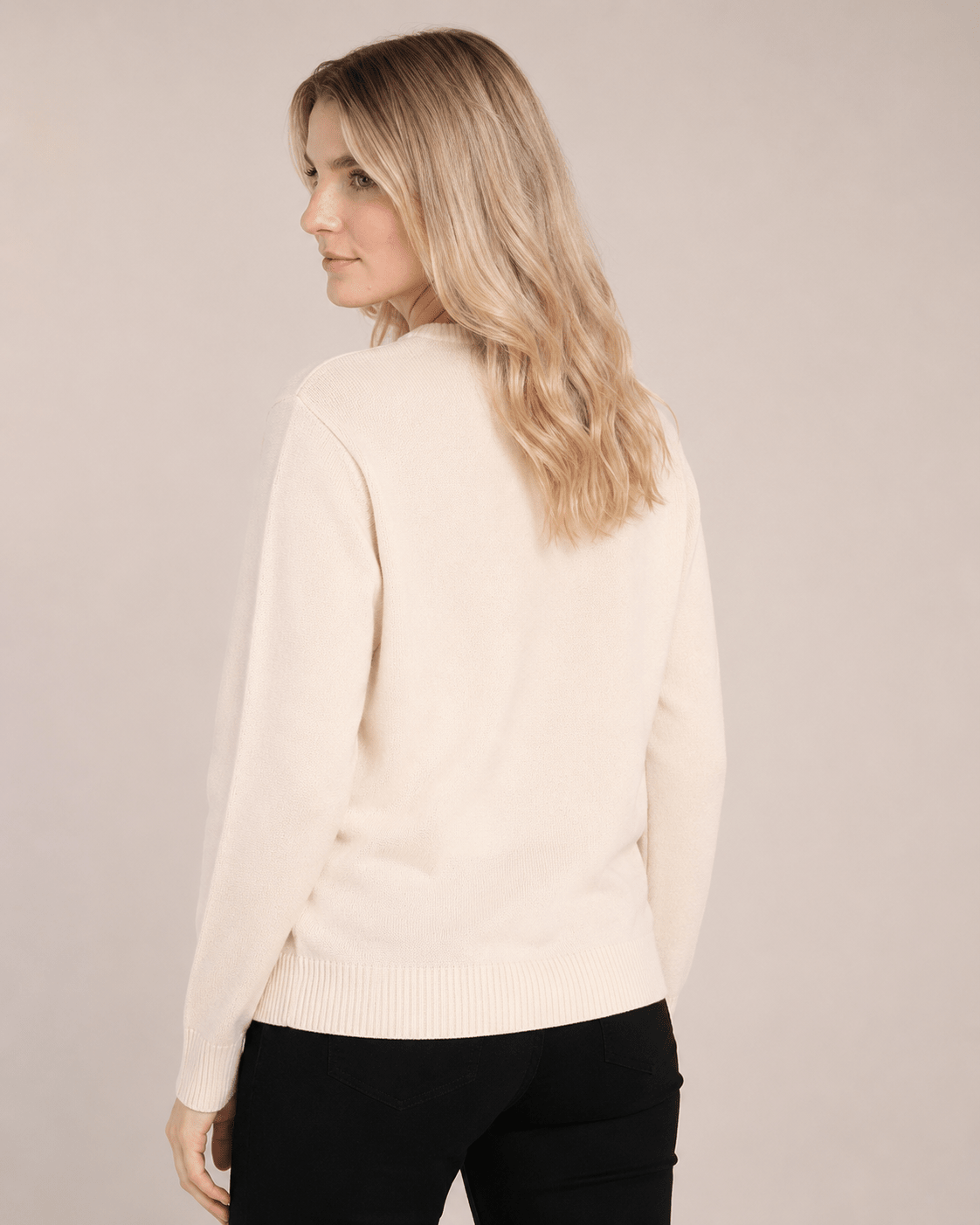 The Harlequin Horses Sweater | Cream - RönnerXS