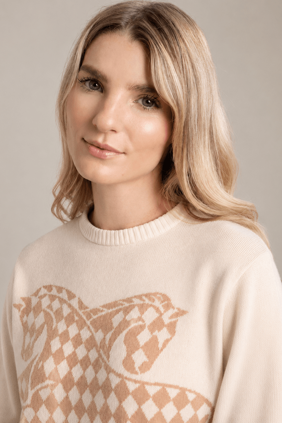 The Harlequin Horses Sweater - RönnerXS