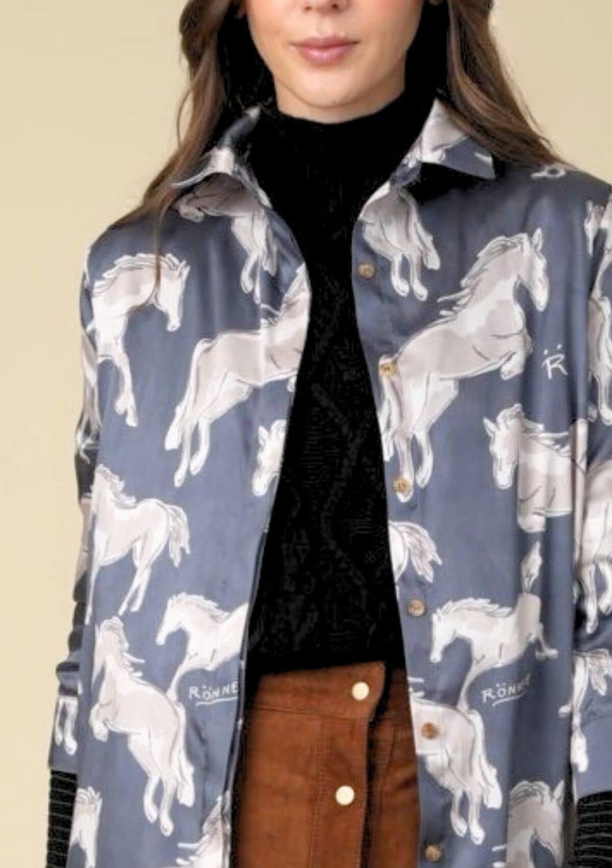 Victoria Tunic - Dress | Volt Print | Black - RönnerS