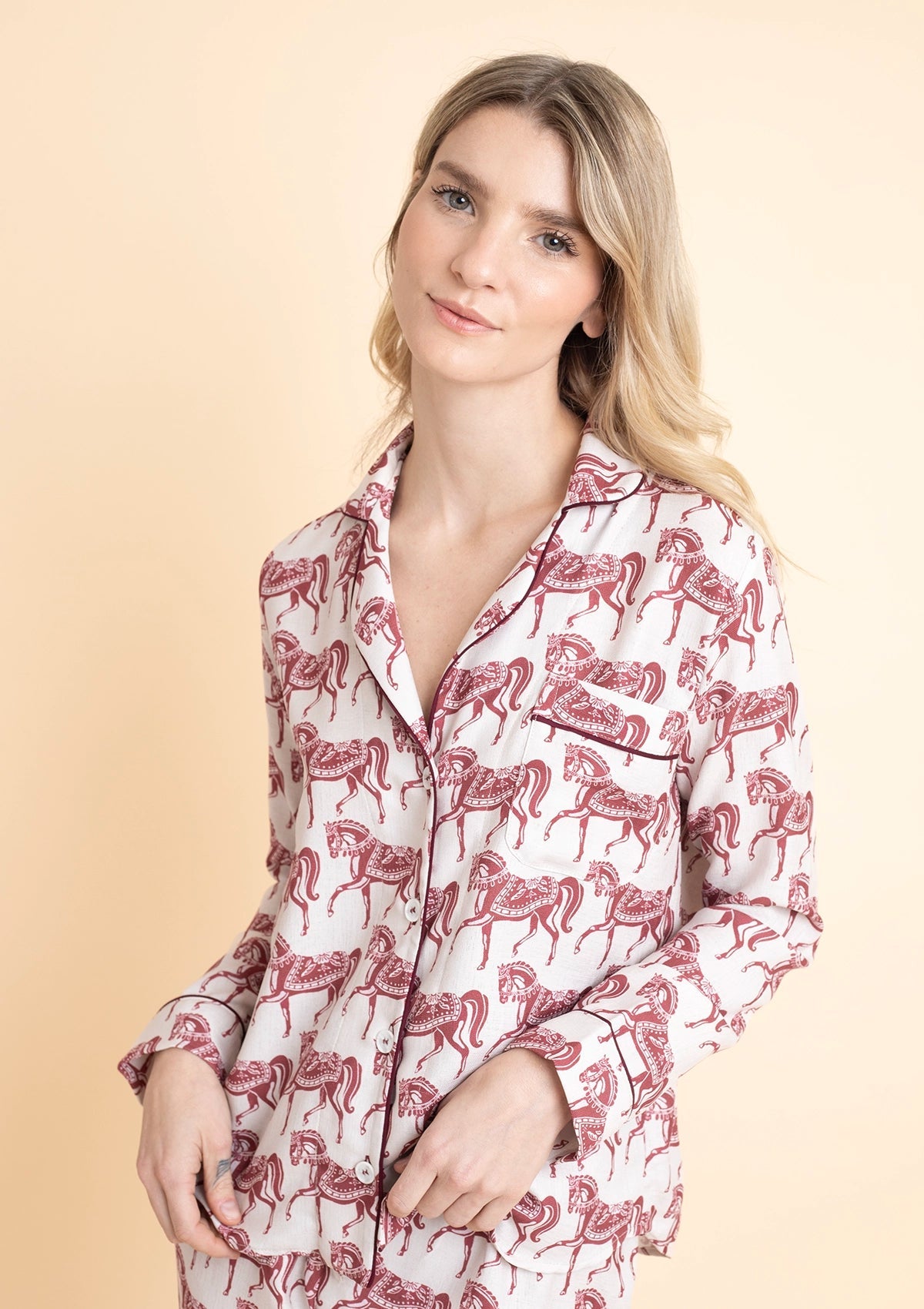Whisper PJ's Set | Long Sleeve | Blossomare Print - RönnerLong Sleeve SetXS