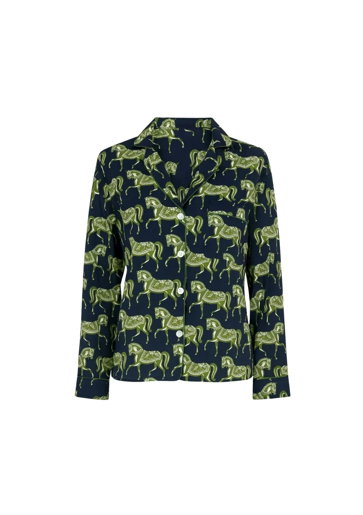 Whisper PJ's Shirt | Long Sleeve | Rossamare Print | Sample - RönnerPijama SetXS