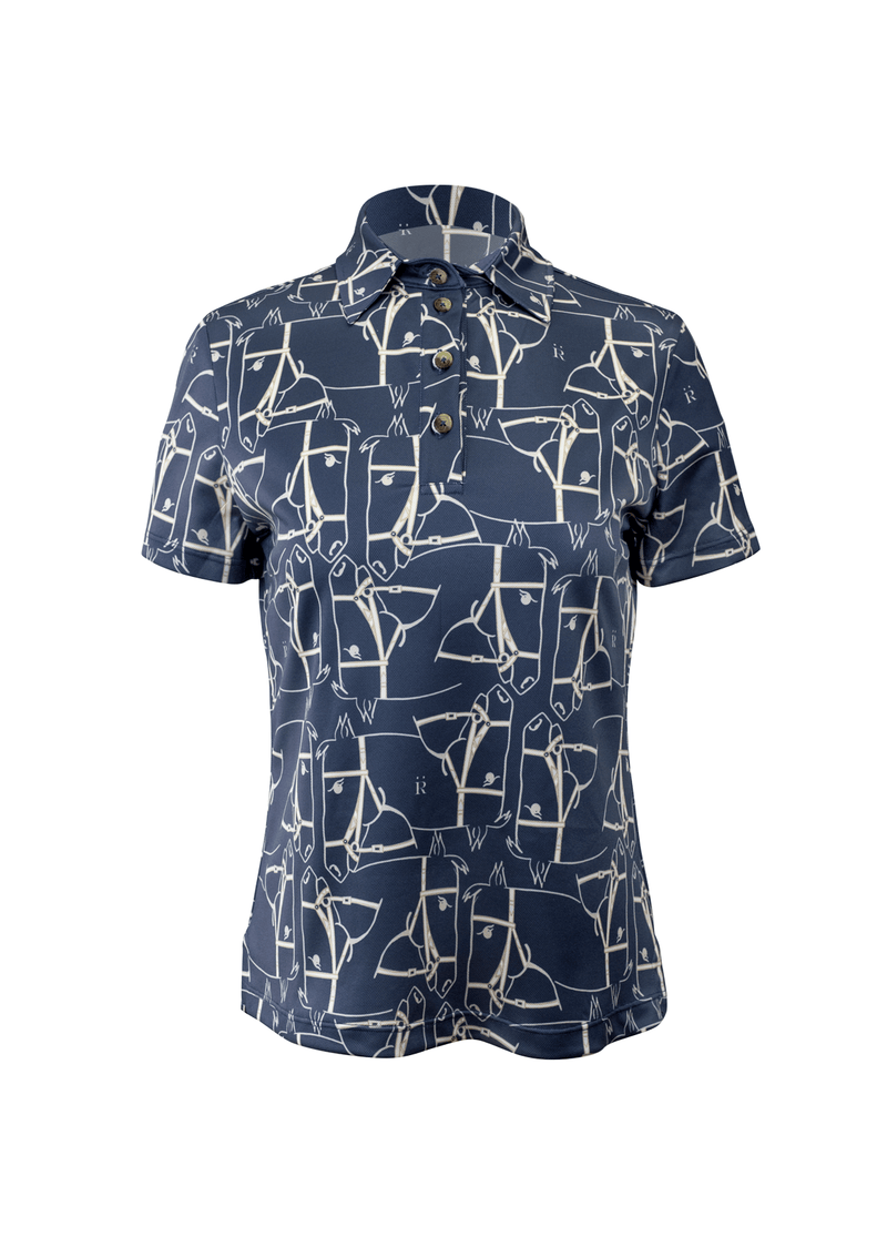 Noelia Classic Polo-Shirt Short Sleeve | Cheval Navy | High-tech