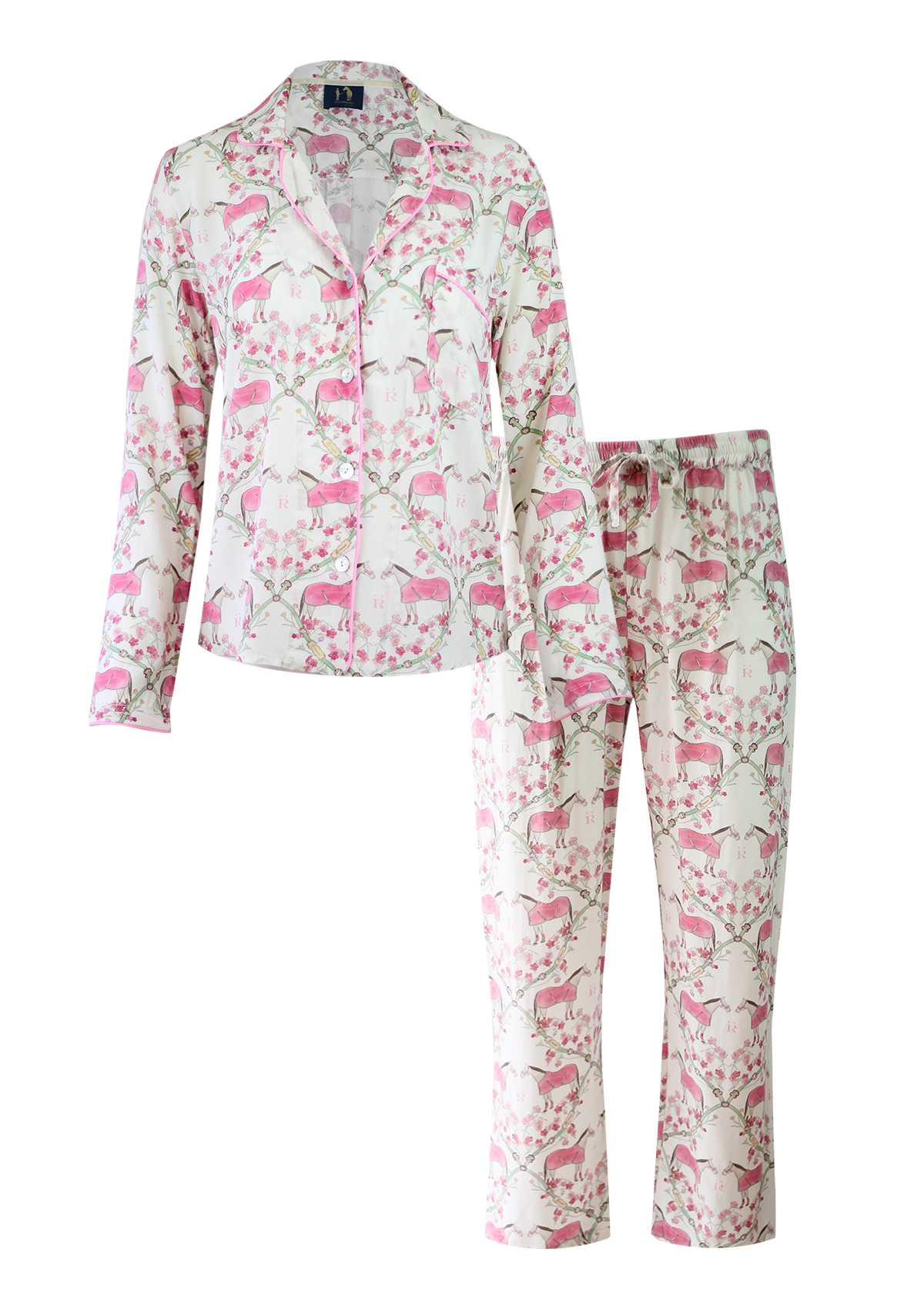 Hoofbeat Dreams PJ’s Set | Pink | Equestrian Sleepwear Collection