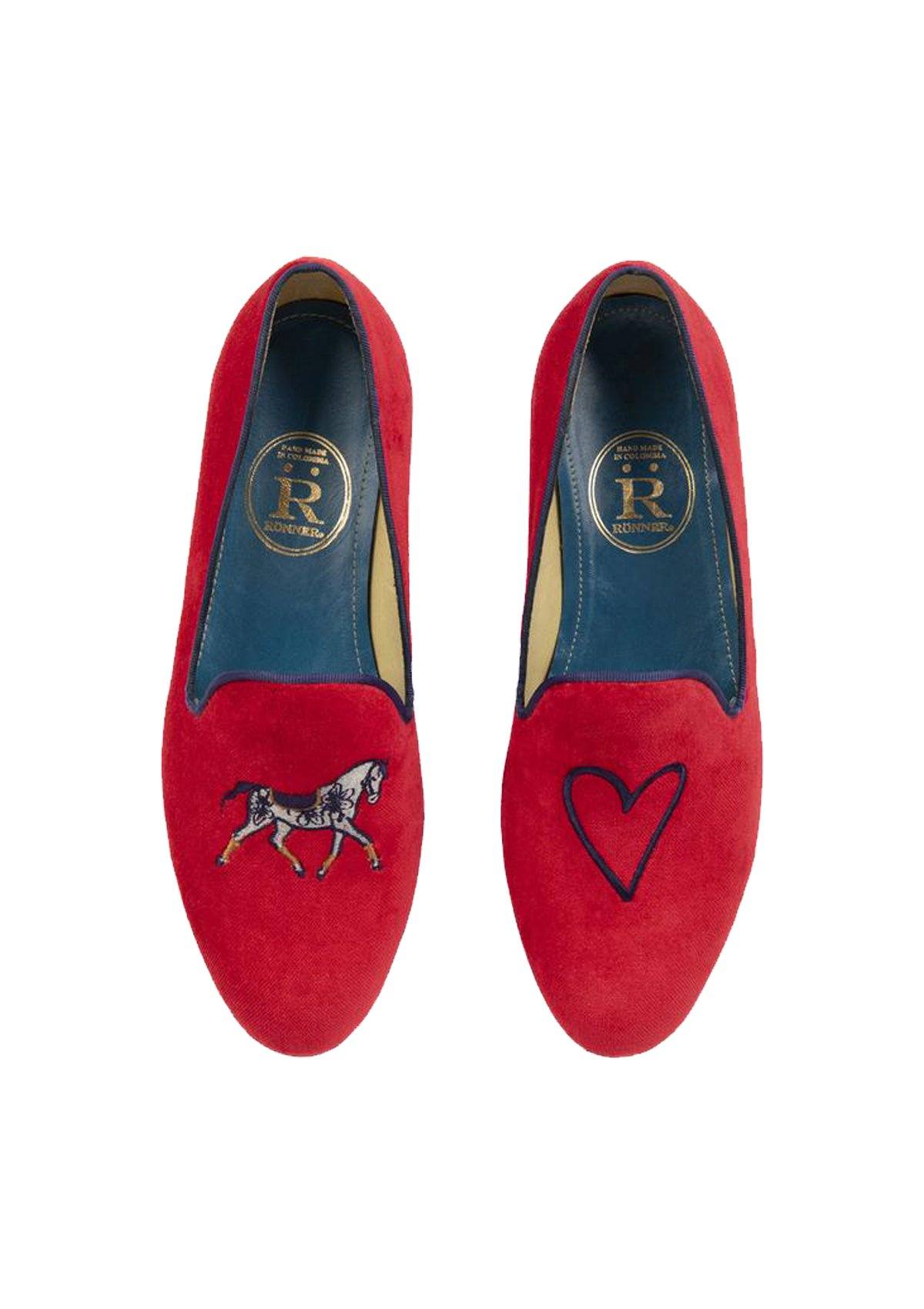 Mimosa Slippers Love | Red & Navy Shoes Rönner 
