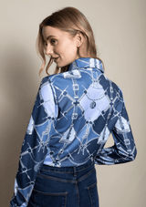 Noelia Classic Polo-Shirt Long Sleeve | Morsetti Blue | High-tech